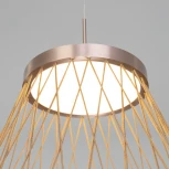 Подвесной светильник Eurosvet Cesta 40016/1 LED коричневый (220V, на проводе, круглые)