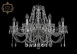 Подвесная люстра Art Classic 11.12 11.12.8.240.Cr.Sp (220V, хрусталь, на цепи, подсвечник, свеча)