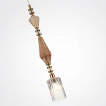 Подвесной светильник Odeon Light Terra 5414/1E античная бронза/терракот/беж/стекло/керамика E14 1*40W (220V, на проводе, круглые)