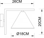 Бра Arte Lamp David A7033AP-1BK (220V)