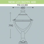 Наземный фонарь Fumagalli Beppe P50.115.000.LXH27 (220V, IP65)