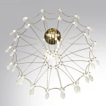 Подвесная большая люстра Odeon Light Flamenco 7000/51L золото/металл/хрусталь IP20 LED 51W (220V, на проводе)