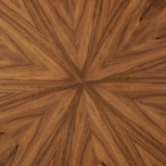 Стол Bradex Home Liverpool диам.110см, шпон орех лучевой набор, с хромированными ножками (RF 0519)