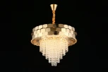 Подвесная люстра Dzhoell APL.823.03.12 (220V, хрусталь, подвески, на цепи)