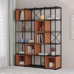 Стеллаж прямой VALE MAXI BOOKCASE LEVE (Металл/Черный) арт.LEV01148