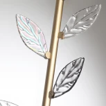 Настенный светильник Odeon Light Listva 5445/5WL матов.золото/дымч/прозрачн/коньячн/бензинов./металл/стекло LED*5W 3000K (220V)