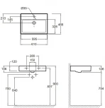 Раковина Jacob Delafon Vivienne EXBH112-00 60 см