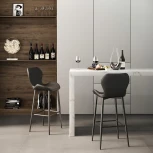 Стул Unity (комплект 2 шт) черный Hesby (Черный/Металл,Экокожа) арт.HSBI_DC1761_black_2