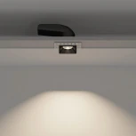 Встраиваемый точечный светильник под гипсокартон MS-RIALTO-TRIMLESS-S40x40-9W Day4000 (BK, 36deg, 230V) (Arlight, IP20 Металл) 044687 (LED)