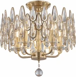 Потолочная люстра хрустальная на штанге Arte Milano Sorrento-2009 372009/5/80/400 GD (220V)