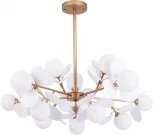 Потолочная люстра на штанге Arte Lamp Peacock A1369SP-15SG (220V, шарики)