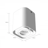 Накладной светильникWhite RAUMBERG Rund RundS1Wh (220V)