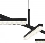 Подвесной светильник ST Luce SL1018 SL1018.403.04 черный/прозрачный LED 4*32W 4000K (220V, на проводе)