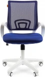 Компьютерное кресло CHAIRMAN 696 white (Пластик,Ткань,Сетка/Синий)