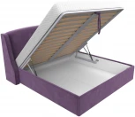 Кровать интерьерная Лотос 180 (Сиреневый/Микровельвет) Лига Диванов арт.120785