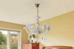 Подвесная люстра Citilux Ирида CL351180 (220V, хрусталь, на цепи, подсвечник, свеча)