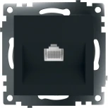 Розетка Ethernet RJ-45 (черный) Stekker Катрин 39613