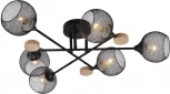 Потолочная люстра на штанге Seven Fires Bazill SF3384/6C-BK-WD