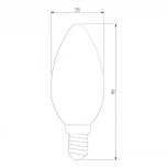 Лампочка светодиодная свеча белая E14 9W 4200K Elektrostandard BLE1427