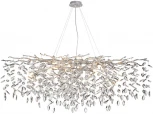 Подвесная люстра Odeon Light Delica 4970/14 HALL матов.серебристый/алюмин./хрусталь G9 14*40W (220V, на тросе, лепестки, ветки)