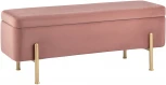 Банкетка Stool Group Болейн с ящиком велюр розовый УТ000035335