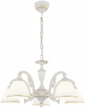 Подвесная люстра Arte Milano AM341837 341837/5 WT+G (220V, на цепи)