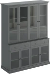 Шкаф-витрина Caprio ОГОГО (арт.463410), (ЛДСП/Серый)