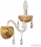 Бра Bohemia 5417 5417B/1/165 G Amber/M-1F