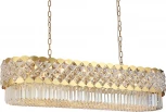 Подвесная люстра Newport 8300 8300/120 oval gold polished (220V, хрусталь, на цепи)