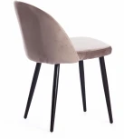 Стул MELODY (mod. 4997) металл/вельвет, 52х49х78см, серо-бежевый/черные ножки Tetchair 15277
