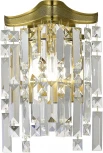Бра ST Luce Ofelia SL1659.301.01 Латунь/Прозрачный E14 1*60W (220V, хрусталь, подвески)