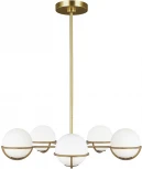 Подвесная люстра на штанге Apollo (Fe) FE-APOLLO5-BB Feiss (220V, шар)