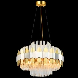 Подвесная люстра Natali Kovaltseva Skala 81435/8C BRASS SILVER