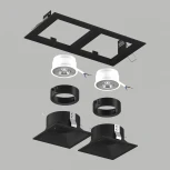 Встраиваемый светильник под LED модуль/ламп МR16 Lightstar Domino D5270707BMOD (220V)