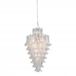 Подвесная люстра каскадная большая Vitaluce V5860-9/28 (220V, хрусталь, на цепи)