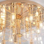 Потолочный светильник круглый Eurosvet Claire 60170 золото (220V, управление смартфоном, голосовое управление, умный дом - Minimir Home, Алиса, Маруся, Салют, круглые)