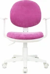Кресло детское Бюрократ CH-W356AXSN малиновый Light-15 крестов. пластик пластик белый