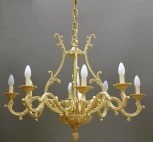 Подвесная люстра Nervilamp 7305 7305/8 (220V, на цепи, подсвечник, свеча)