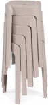 Табурет Woodville Bovel (Пластик, Бежевый) 15686