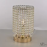 Интерьерная настольная лампа хрустальная APL LED Sicilia SH500.L3.17-26.A.Gd.E14
