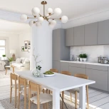 Потолочная люстра на штанге DeMarkt Оливия 306015612