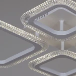 Потолочная люстра на штанге светодиодная с пультом  и ночным режимом Reluce 09838-0.3-2+2 WH (Умный дом)