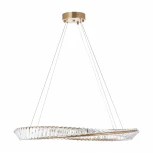 Подвесной светильник Arte Milano Venezia 318033/D800 BS (регулировка яркости, LED, 220V, хрусталь, пульт управления, на тросе, круглые)