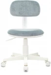 Кресло детское CH-W201NX серо-голубой Light-28 крестов. пластик белый Бюрократ CH CH-W201NX/LT-28