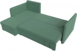 Диван угловой Слим левый угол (Зеленый/Рогожка) Лига Диванов арт.121151L