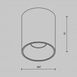 Накладной потолочный светильник Maytoni Alfa LED C064CL-8W4K-RD-WB (220V, круглые)