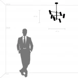 Потолочная люстра на штанге Roma 718267 (220V, круглые)