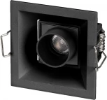 Светильник встраиваемый LED MS-ORIENT-BUILT-TURN-TC-S67x67-3W Warm3000 (BK-BK, 30 deg, 230V) (Arlight, IP20 Металл) 037206