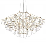 Подвесная люстра светодиодная хрустальная с пультом с регулировкой цветовой температуры Modelux MODELUX ML.5602.1000P BS
