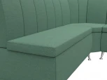 Диван кухонный угловой Кантри правый угол (Зеленый/Рогожка) Лига Диванов арт.123219